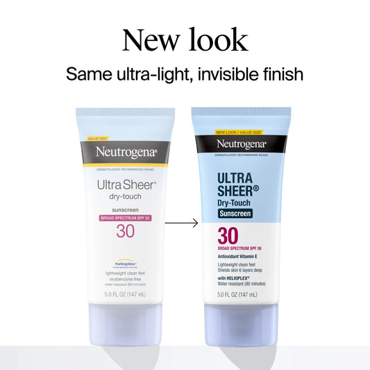 Neutrogena® Ultra Sheer Dry-Touch Sunscreen Lotion Broad Spectrum SPF 30, 5 Fl. Oz - US 9160