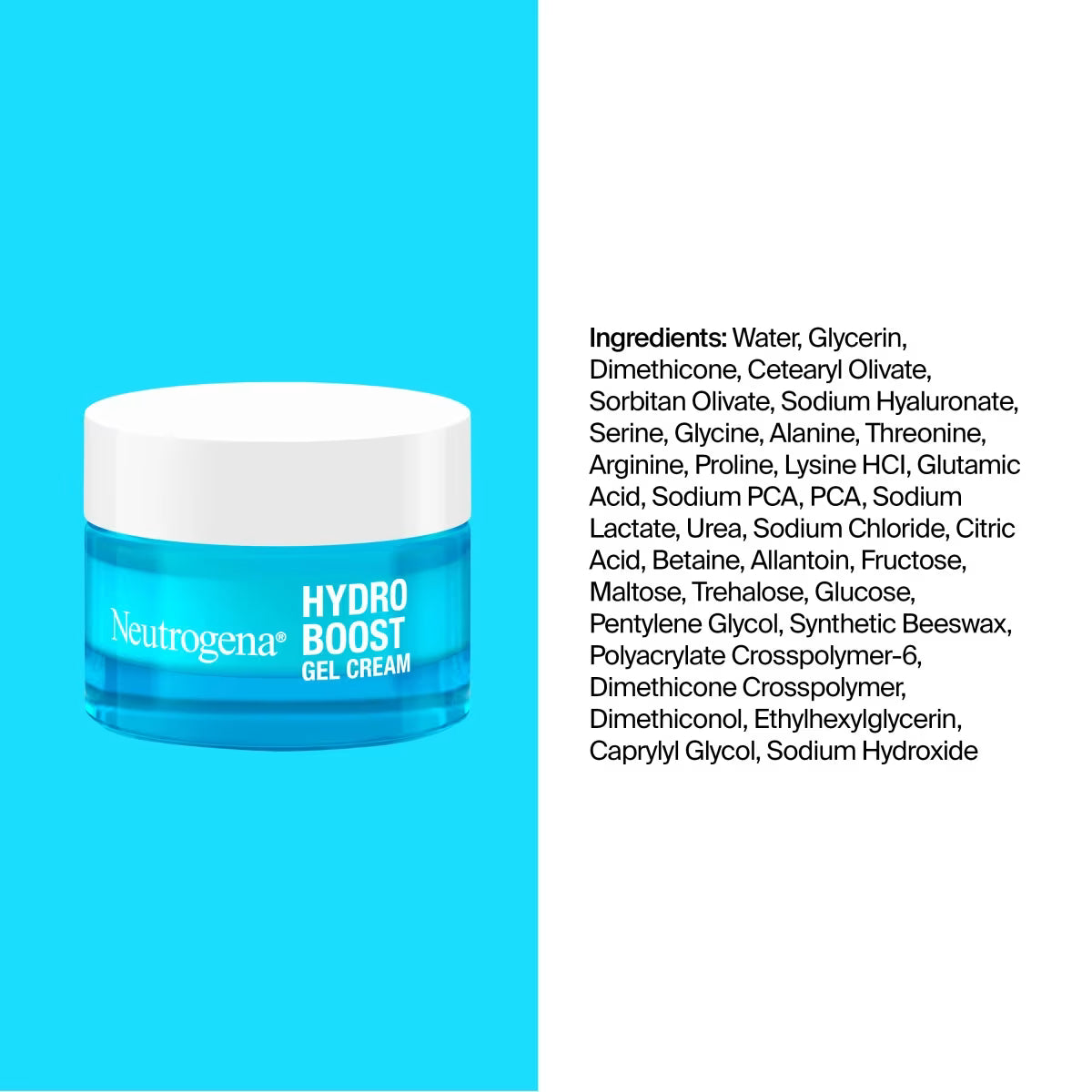 Neutrogena® Hydro Boost Hyaluronic Acid Gel Cream Fragrance Free 1.7 Fl. Oz - US 5431