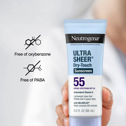 Neutrogena® Ultra Sheer Dry-Touch Sunscreen Lotion Broad Spectrum SPF 55, 3 Fl. Oz - US 0898