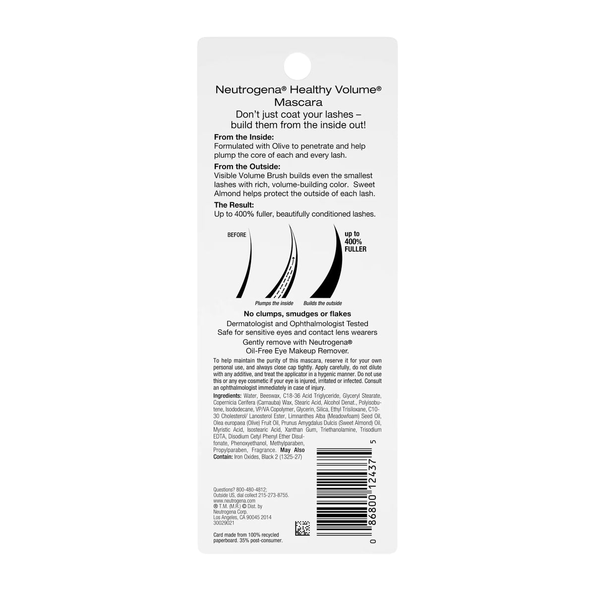 Neutrogena® Healthy Volume® Mascara, Black 02, .21 Oz - US 2636