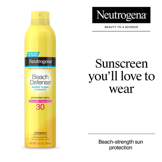 Beach Defense® Water + Sun Protection Sunscreen Spray Broad Spectrum SPF 30 - US 9065