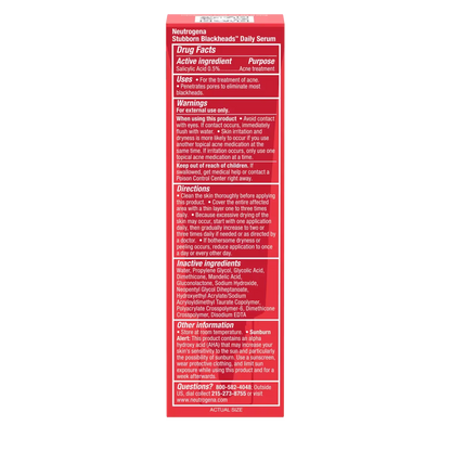 Neutrogena® Stubborn Blackheads Daily Acne Facial Serum, 1 Fl. Oz - US 7090
