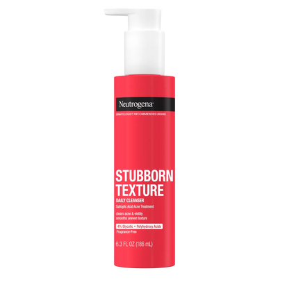 Neutrogena® Stubborn Texture Acne Cleanser, Salicylic Acid, 6.3 Fl. Oz - US 1954