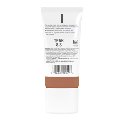 Neutrogena® Clear Coverage Flawless Matte CC Cream, Teak 8.3, 1 Oz - US 3210