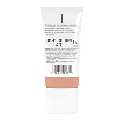 Neutrogena® Clear Coverage Flawless Matte CC Cream, Light Golden 4.7, 1 Oz - US 8517