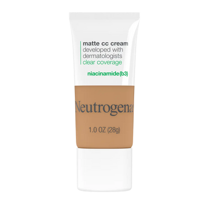 Neutrogena® Clear Coverage Flawless Matte CC Cream, Butterscotch 7.3, 1 Oz - US 3186