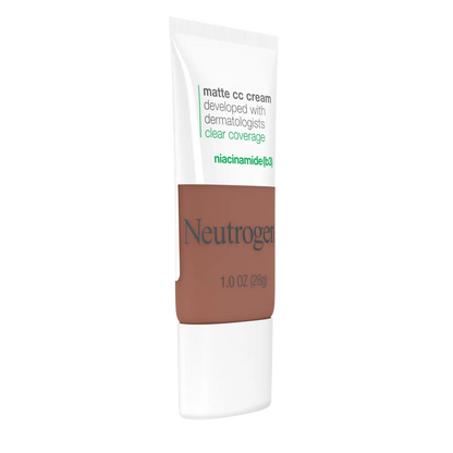 Neutrogena® Clear Coverage Flawless Matte CC Cream, Warm Mocha 8.7, 1 Oz - US 4996