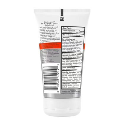 Neutrogena® All-in-1 Acne Control Daily Scrub, 4.2 Fl. Oz - US 5527