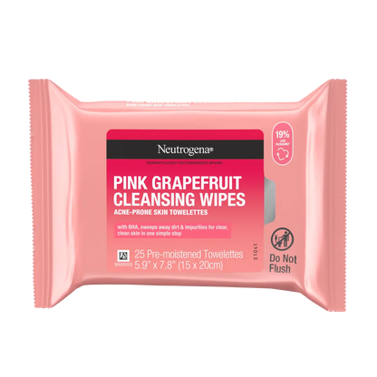 Neutrogena® Oil-Free Cleansing Wipes Pink Grapefruit, 25 Count - US 2958