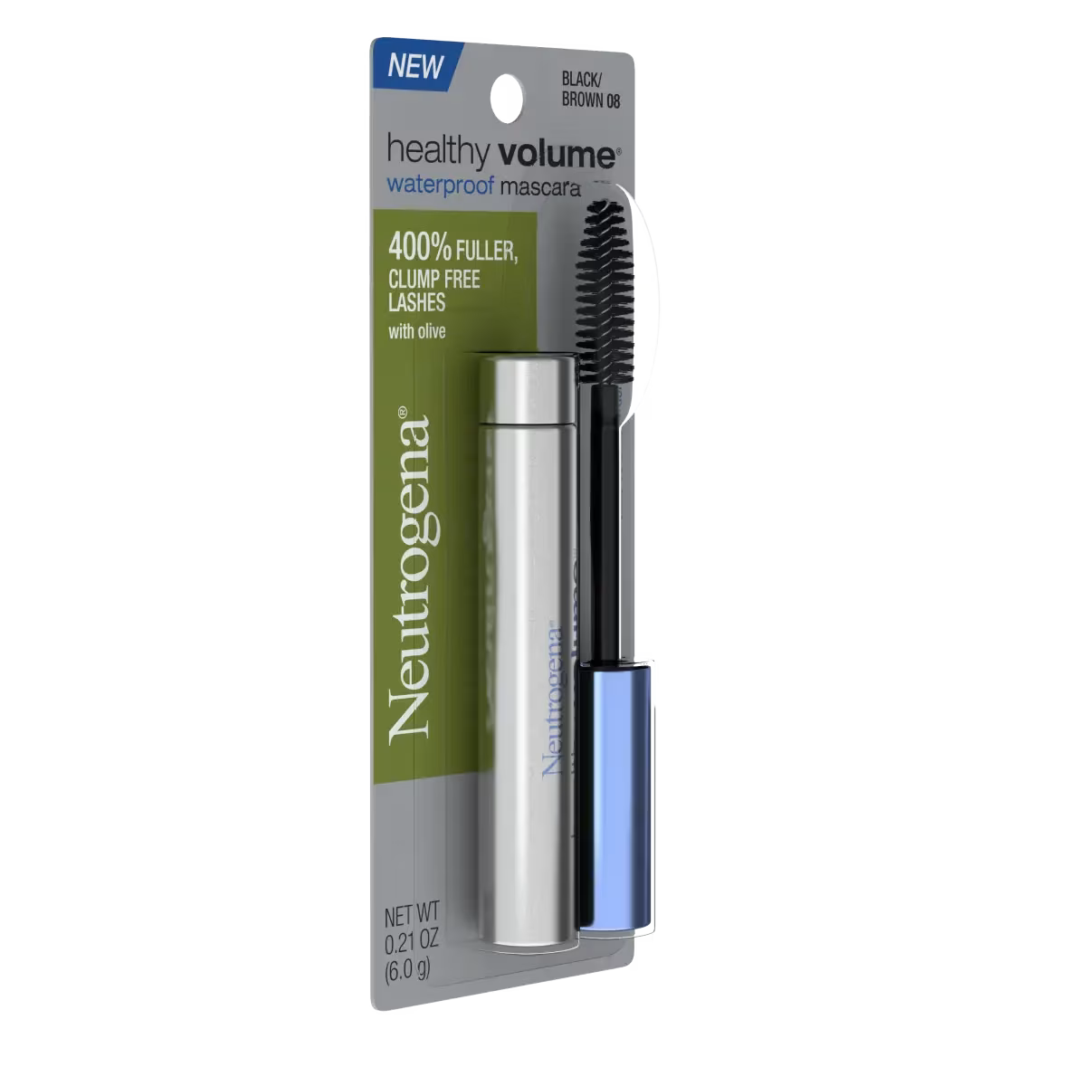 Neutrogena® Healthy Volume Waterproof Mascara, Black/Brown 08, .21 Oz - US 9572