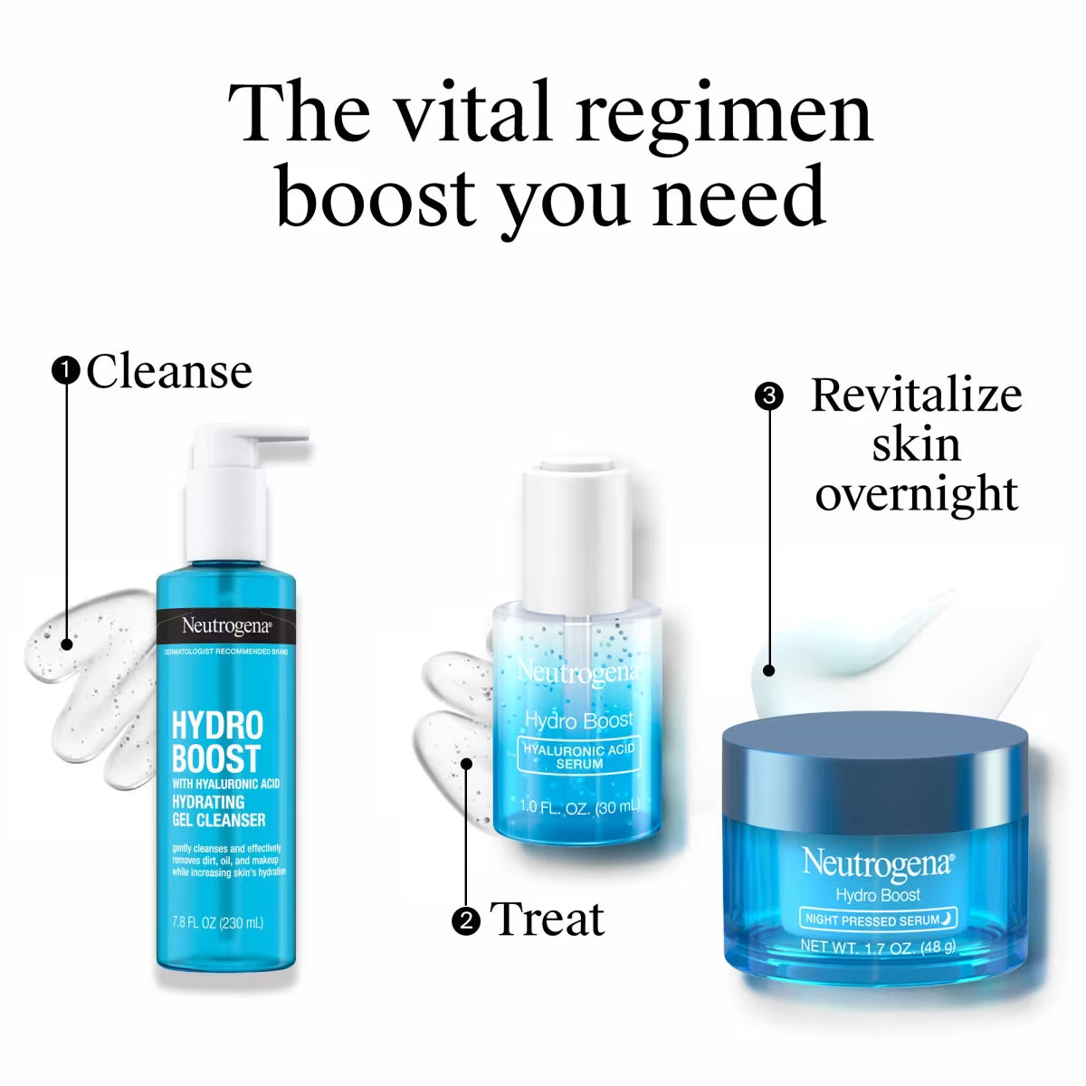 Neutrogena® Hydro Boost Night Pressed Serum with Hyaluronic Acid 1.7 Oz - US 2108