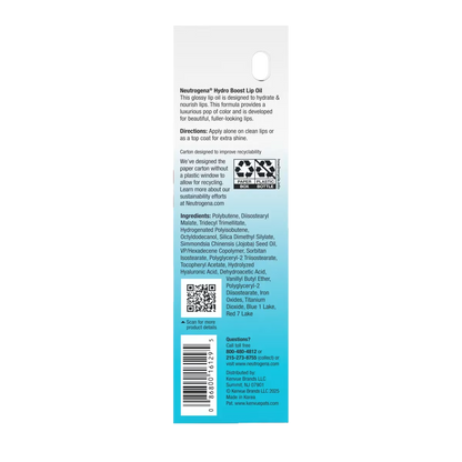 Neutrogena® Hydro Boost Lip Oil, Mocha Mist, .2 Fl. Oz - US 8936