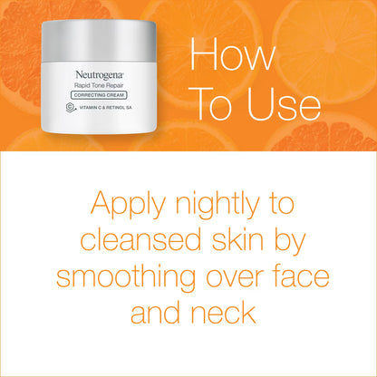 Neutrogena® Rapid Tone Repair Retinol + Vitamin C Correcting Cream, 1.7 Oz - US 1774