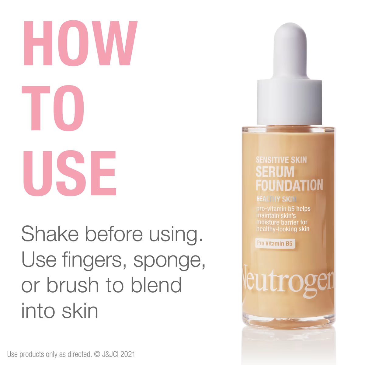 Neutrogena® Healthy Skin Sensitive Skin Serum Foundation, Light/Medium 03, 1 Oz - US 7801