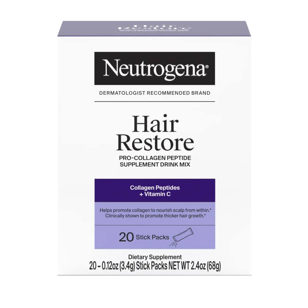 Neutrogena® Hair Restore Pro-Collagen Peptide Supplement, 20 Packs - US 7859