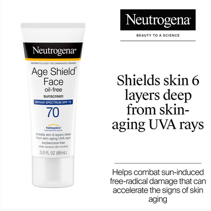 Neutrogena® Age Shield Face Lotion Sunscreen Broad Spectrum SPF 70, 3 Fl. Oz - US 9206