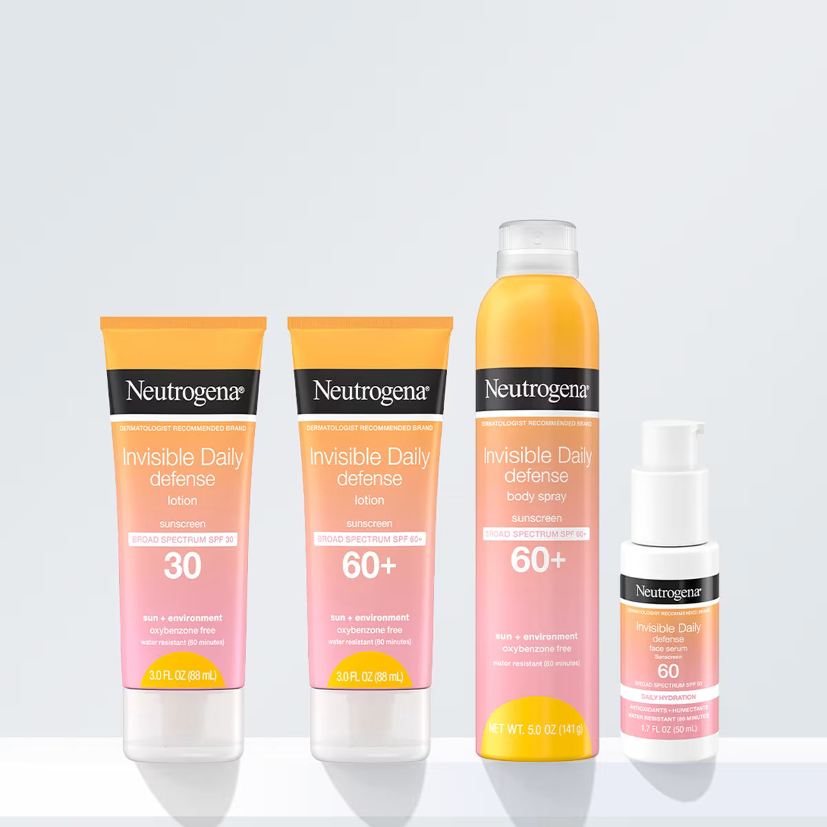 Neutrogena® Invisible Daily Defense Body Spray Sunscreen Broad Spectrum SPF 60+, 5.0 Oz - US 4249